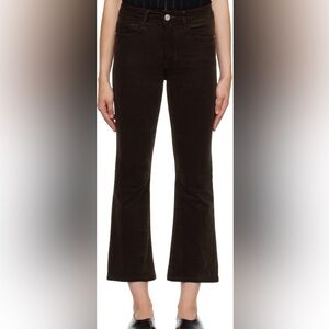 Frame Denim Dark Brown Cropped Pants
